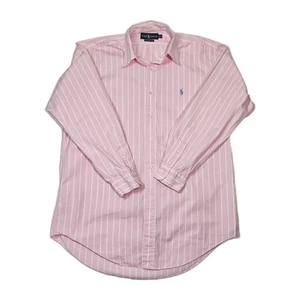 Camicia Ralph Lauren Classic Fit uomo 15-1/2 manica lunga a righe leggi dettagli - Foto 1 di 11