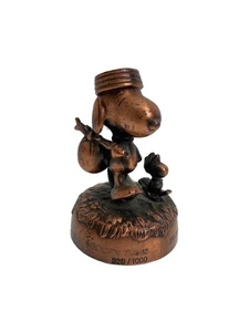 Peanuts Snoopy Paperweight Figurine Vintage Japan Desk Decor Collectible Rare - Picture 1 of 8