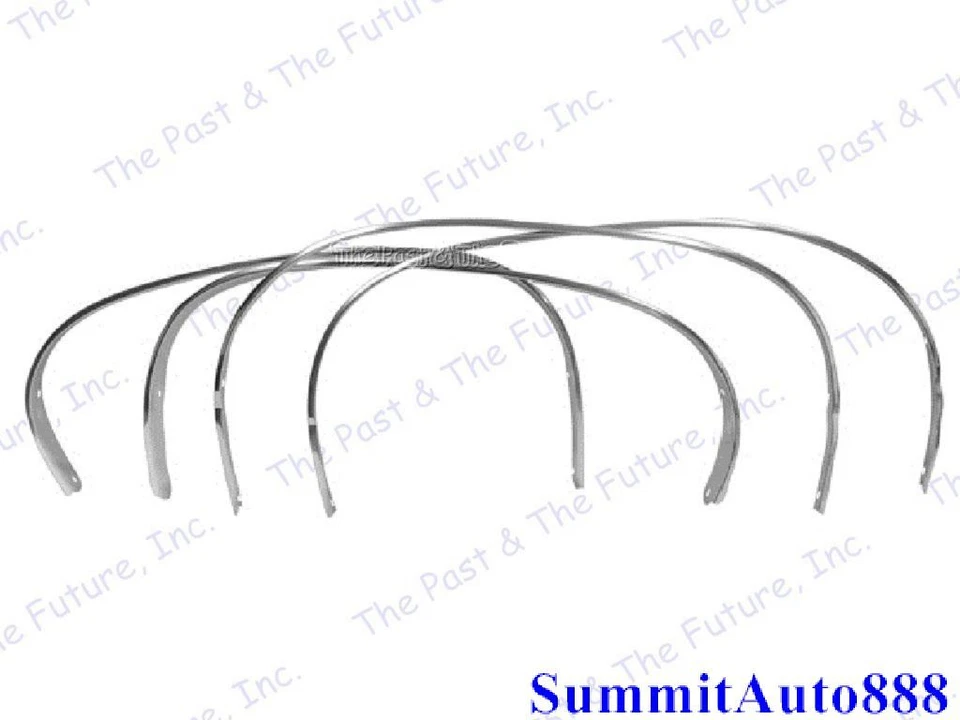 1967 Chevy Impala Wheel Opening Molding 4 Pieces Set Polished Aluminum Dynacorn Foto 1 de 1