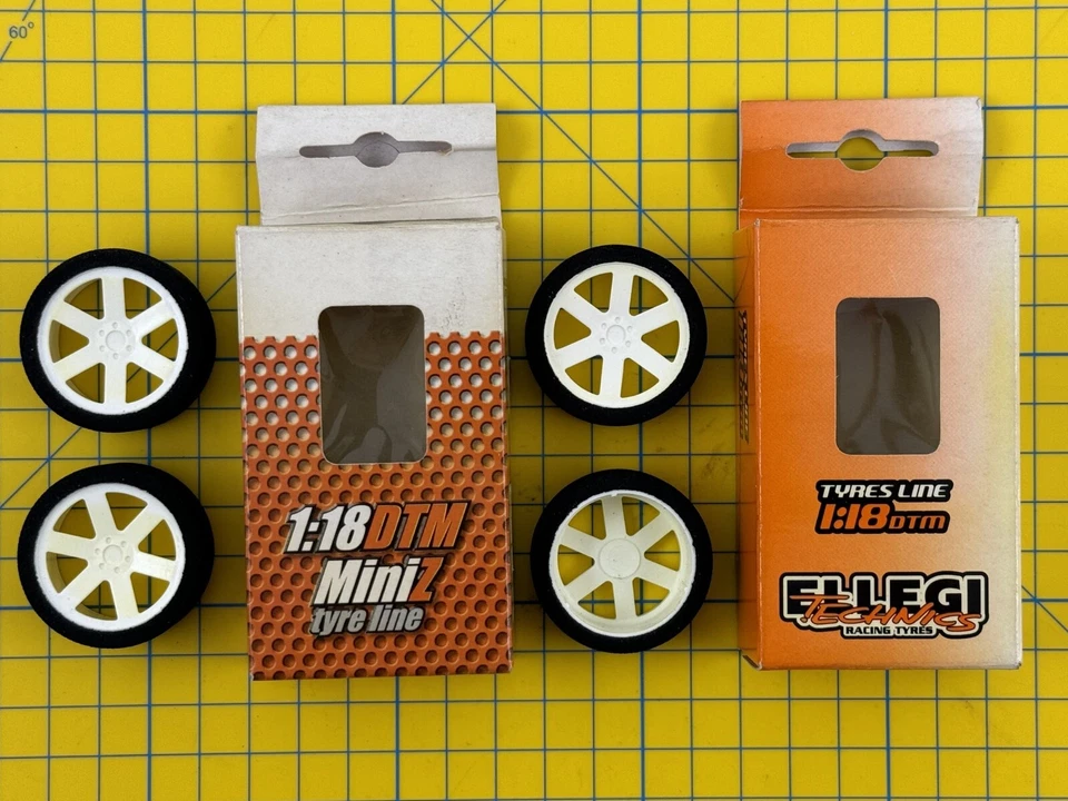 Schaumstoffreifen Mit Felge Für MiniZ 1:18 (4 Stk) Vintage Modellbau - Bild 1 von 1