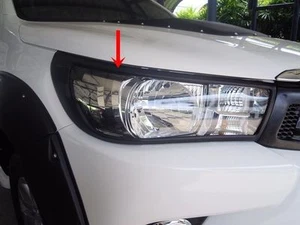 MATT BLACK HALOGEN HEADLIGHT LAMP FOR TOYOTA HILUX REVO 2016 SET OF2 - Picture 1 of 2