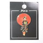 Pins Japanese Maiko Black with Umbrella shipped from Kyoto Japan