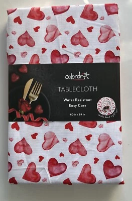 Tablecloth With Hearts 💕 60 X 84 - Image 1 of 3