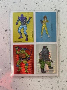 1988 Teenage Mutant Ninja Turtles Prism Sticker April Leo Rocksteady Soldier - Picture 1 of 1