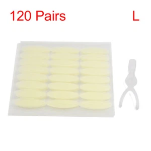 120 Pairs Invisible Big Eyes Shaping Double Eyelid Sticker Adhesive Tape Size L - Picture 1 of 3