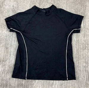 Speedo Shirt Boys Extra Large Black UPF 50+ Blocktheburn - Picture 1 of 11