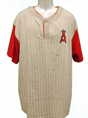New Anaheim Angels Mens Sizes 2XL-4XL-6XL-Tall Majestic Gray Shirt Cover
