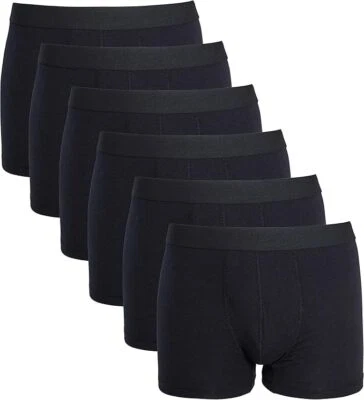 MOLTEN CREEK® Men Boxer Shorts Comfortable Fit Trunks Underpants Waistband Boxer Brief 6 Pack