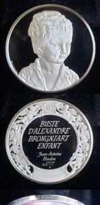 1973 Franklin nuovo di zecca al Louvre Alexandre Brongniart medaglia d'argento da bambino 24300 - Foto 1 di 1
