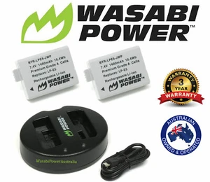 Wasabi Power 1400mAh Battery (2-Pack) and Dual Slot USB Charger for Canon LP-E5 - Picture 1 of 8