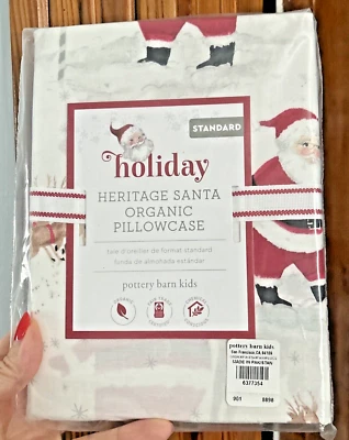 Funda de almohada Pottery Barn Christmas Heritage Disney vacaciones Rudolph Santa niños, Foto 1 de 4