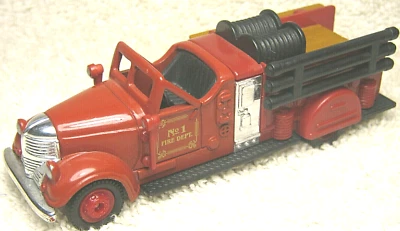 HIGH SPEED 1939 WARD LAFRANCE NO. 430 RED 3 3/4" DIECAST & PLASTIC FIRE TRUCK - Image 1 of 4