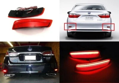 2x Luces de freno LED de parada de señal de giro para parachoques trasero para Lexus GS350 GS450H 2013-18 Foto 1 de 4