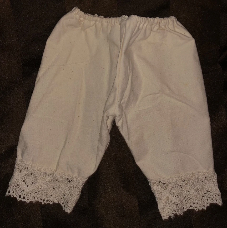 Puppenmode, Puppe Häkelspitze-Hose Christin 50-55 cm, Beige