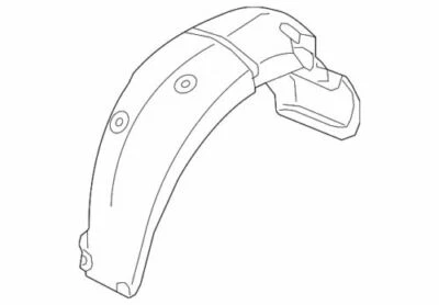 Genuine Kia 2012-2015 Rio Fender Liner Wheel Guard Assy Right Rear 86822-1W110 - Image 1 of 2