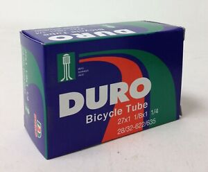 2x Duro 27x1-1/4" Schrader Road Tube 27" A/V 36mm Valve - 4601