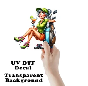 Ladies Who Golf UV DTF Transparent Sticker / Decal - Picture 1 of 7