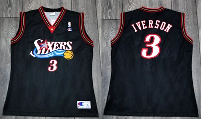 CAMISETA NBA PHILADELPHIA SIXERS 76ERS CAMPEÓN ALLEN IVERSON #3 ADULTO GRANDE Foto 1 de 4