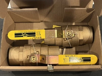 (Box 2) 2” Solder, Standard Port, Bronze Ball Valves, 600WOG 150WSP, MADE IN USA - Image 1 of 4