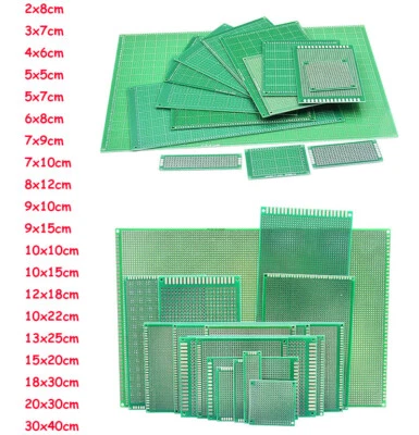Scheda PCB Stripboard Prototipo Universale Singolo Lato Scheda FR4 Varie Misure - Immagine 1 di 4