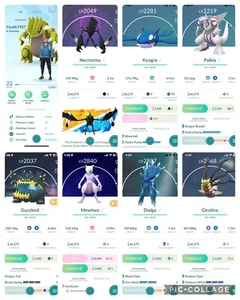 Pokemon Go Iv22| Shiny Groudon| Mewtwo Zekrom Dialga Guzzlord Darkrai Palkia - Picture 1 of 4