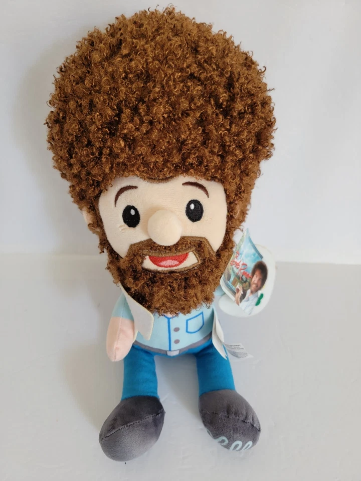Bob Ross Fiesta Large Character Plush Stuffed Figure Doll Painting 14"