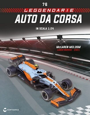 NEW IXO 1:24 F1 MCLAREN MCL35M - Lando Norris 2021 Monaco GP +Magazine - Immagine 1 di 2