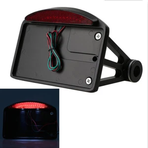 For HARLEY DAVIDSON MOTORCYCLE BIKE SIDE MOUNT LICENSE PLATE LIGHT BRACKET LED - Picture 1 of 6