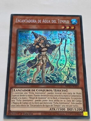 Water Enchantress of the Temple●YUGIOH●MP23●SECRET RARE●SPANISH ●1st ED●NM●37190 - Image 1 of 2