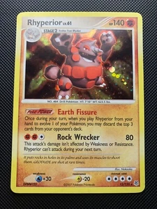 Rhyperior 12/130 Holo - Pokemon Trading Card Diamond & Pearl Rare 2007 - Picture 1 of 2