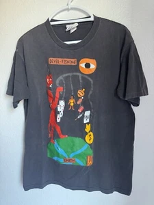 Camiseta Gráfica De Colección House Of Blues Diablo Pesca Para Hombre Talla Grande Negra - Imagen 1 de 24