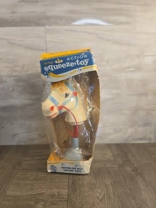 Vintage 1950s Alan Jay Rubber Baby Squeak Toy Hobby Horse - Picture 1 of 15