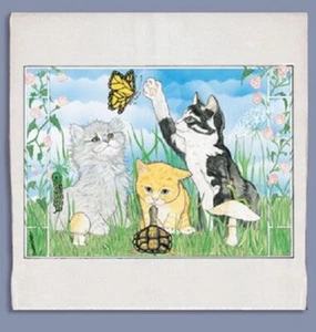 Playing Kitties kitchen towel - Picture 1 of 1