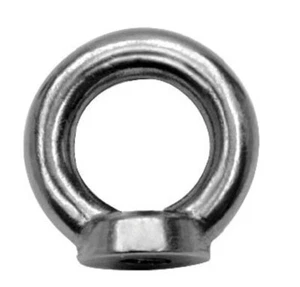 Edelstahl Augenmuttern Heben Auge Marine Qualität AISI 316 6 mm oder 8 mm - Bild 1 von 6