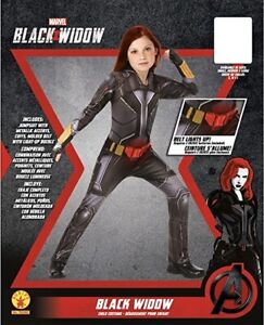 Black Widow Girls Cosplay Dress Marvel Comic Book Superhero Kids Childs Costume