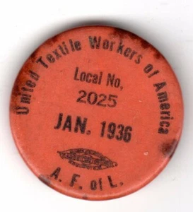 UTWA: United Textile Workers of America: Jan. 1936: 2025: A. F. of L. - Bild 1 von 2