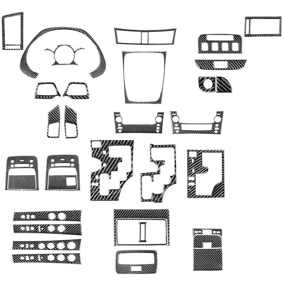 28Pcs Real Carbon Fiber Kits Whole Interior Trim Sticker For Lexus GS 2006-2011 - Image 1 of 4