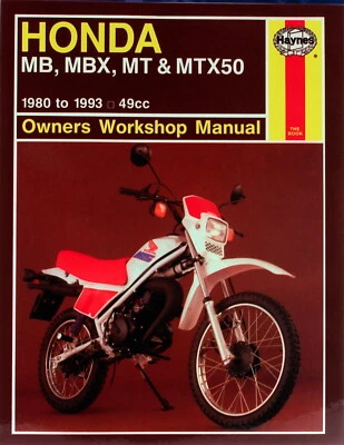 Haynes Workshop Manual For Honda MB5, MB50, MBX50, MT50, MTX50 80-90 - Image 1 of 2