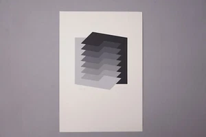 Jürgen Klein Reziproke Schichtung Farbserigrafie Druckgrafik Grafik signiert Art - Bild 1 von 6