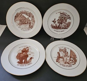 Norman Rockwell Boy Scouts Of America Collector Plates 1970's Lot 4 - Picture 1 of 9