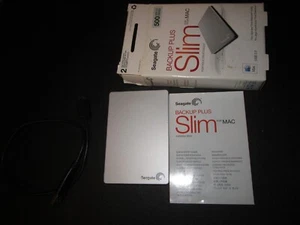 Seagate Backup Plus Slim for Mac 500gb USB 3.0 External Hard Drive FRD00F1 w/ Ca - Picture 1 of 10