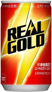 Coca Cola Japan REAL GOLD energy drink carbonated soft drink 160ml 30 Cans  NEW - Picture 1 of 3