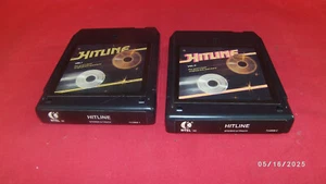 K-Tell Hitline 8 Track Volumes 1 & 2 Tested TU-2808-1 & TU-2808-2 - Foto 1 di 2