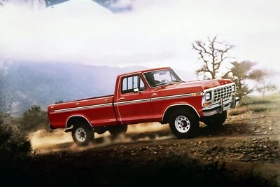 1979-Ford F-150 4×4-Styleside | 24x36 inch POSTER | vintage classic pickup truck - Image 1 of 2