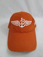 Vintage BREITLING Baseball Cap One Size Fits All Orange & Embroidered