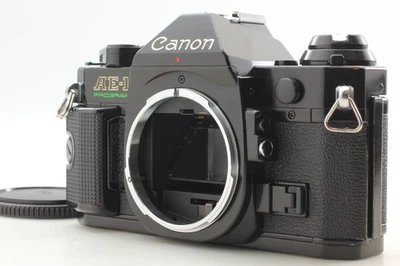 [Exc+5] Canon AE-1 P Program 35mm SLR Film Camera Black From JAPAN - Image 1 of 4