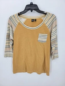 Cruel Denim Top Womens Large Aztec Contrast Raglan Sleeve Pocket Cowgirl Western - Picture 1 of 10