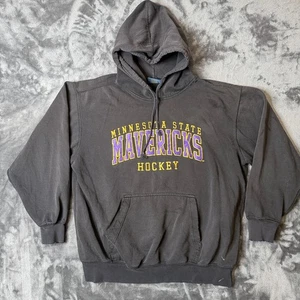 Vintage Y2K Minnesota State Mavericks Hockey Pullover Hoodie Größe Large - Bild 1 von 7