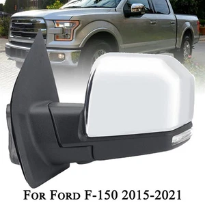 Espejo retrovisor lateral izquierdo con cámara punto ciego calefacción plegable eléctrico para Ford F150 2015-2021 - Imagen 1 de 17