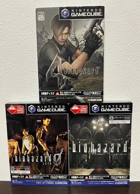 Resident Evil Biohazard 0 1 4 set Nintendo Gamecube GC Japanese ver Tested - Image 1 of 4
